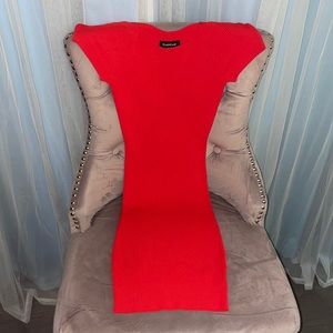 Red Stretchy Bebe Dress
